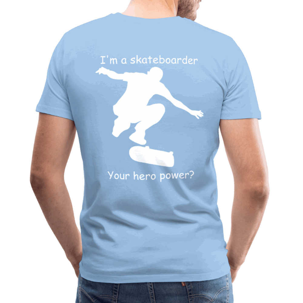 Hero Skater Männer Premium T-Shirt - Sky