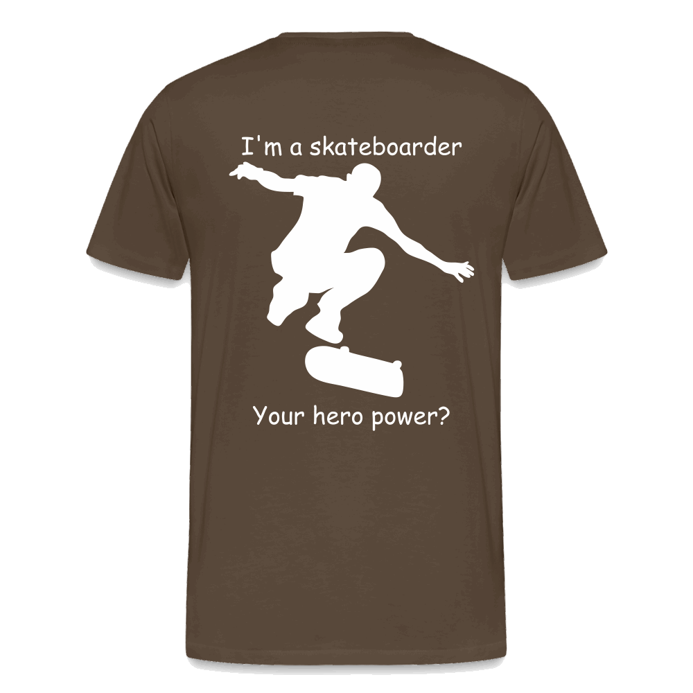 Hero Skater Männer Premium T-Shirt - Edelbraun