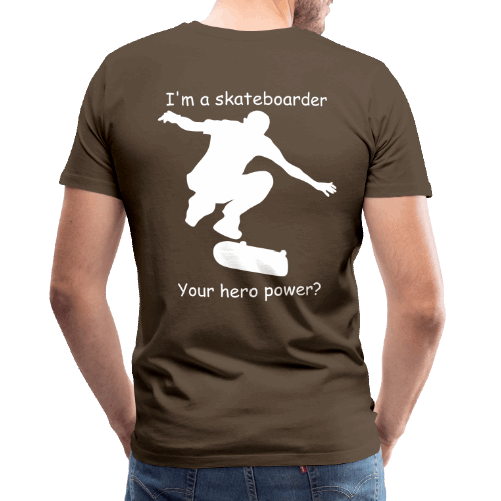 Hero Skater Männer Premium T-Shirt - Edelbraun