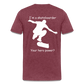 Hero Skater Männer Premium T-Shirt - Bordeauxrot meliert