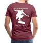 Hero Skater Männer Premium T-Shirt - Bordeauxrot meliert