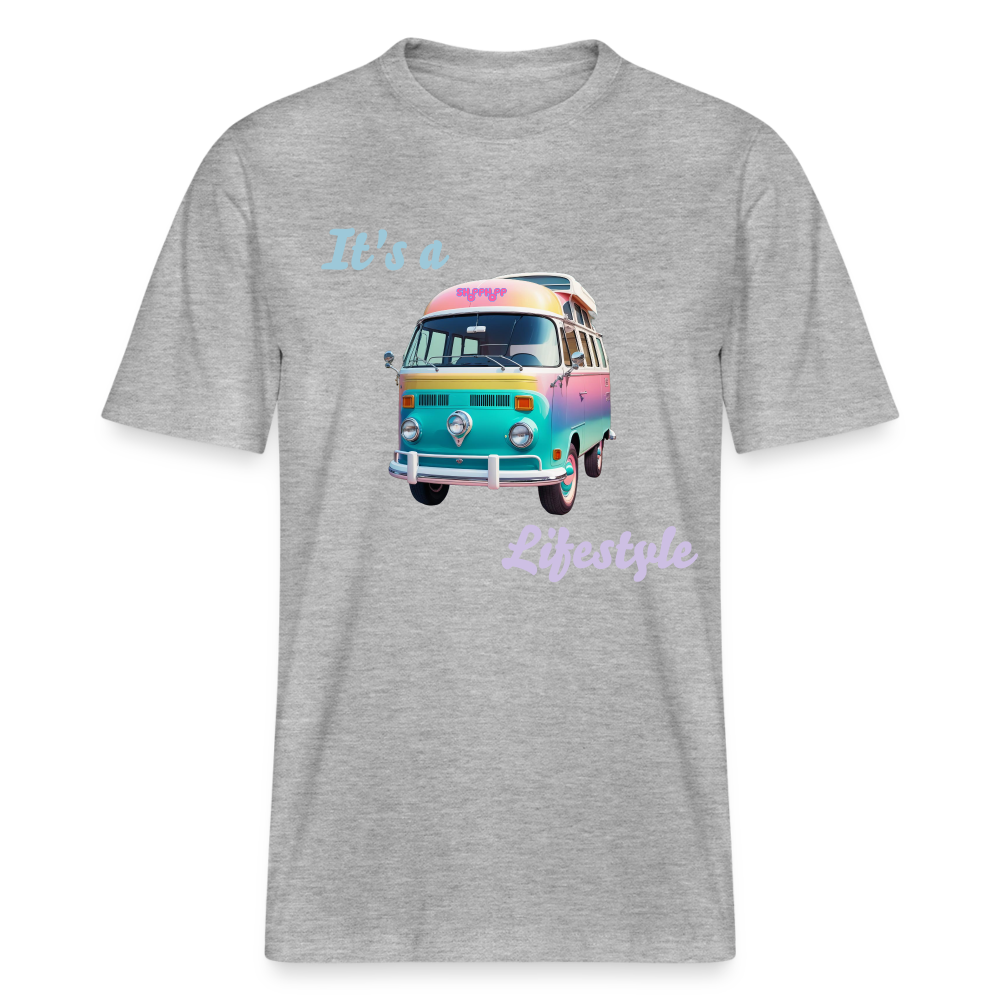 Unisex Bio-T-Shirt - Camper Van - Grau meliert