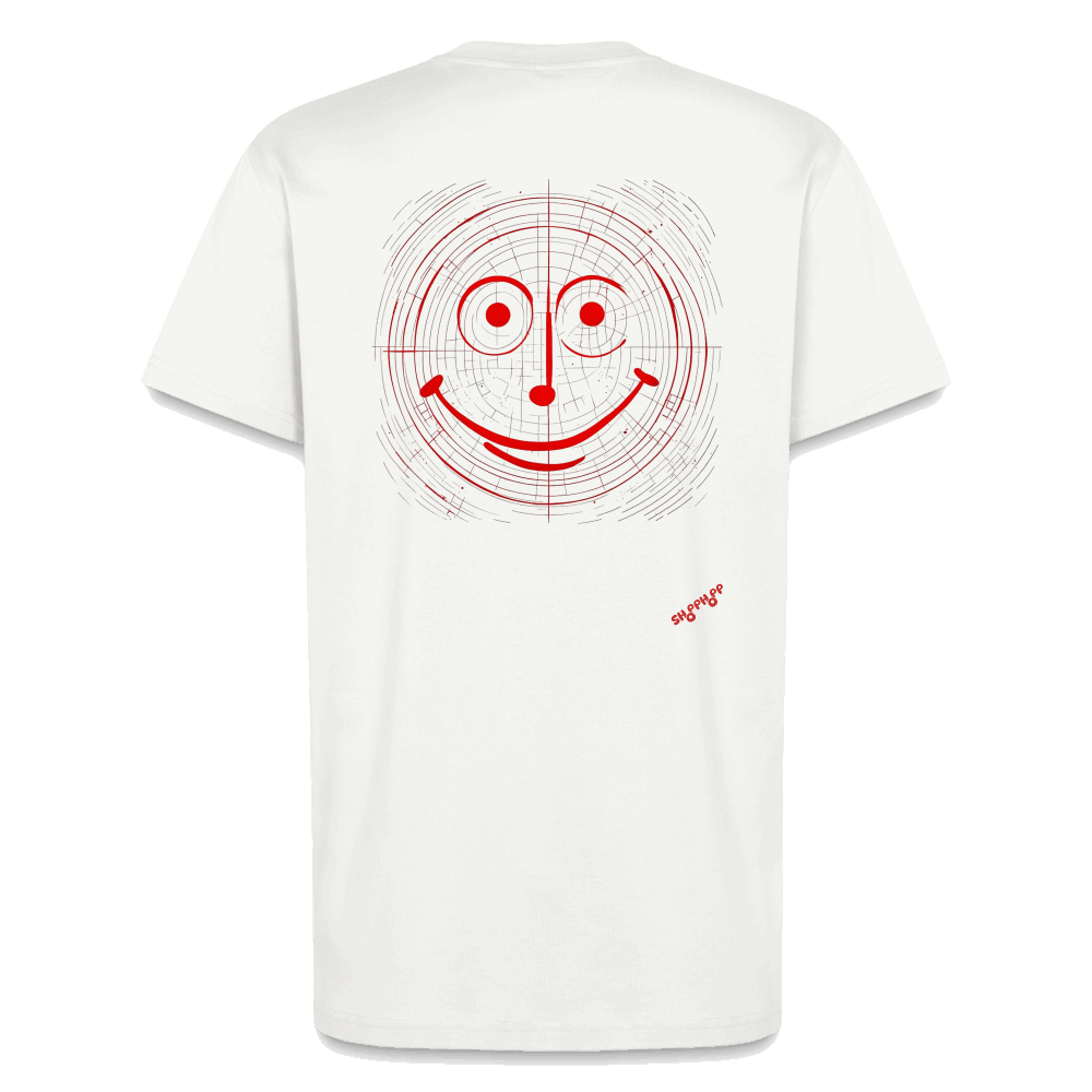 Organic Relaxed T-Shirt - Smile - OFF WHITE