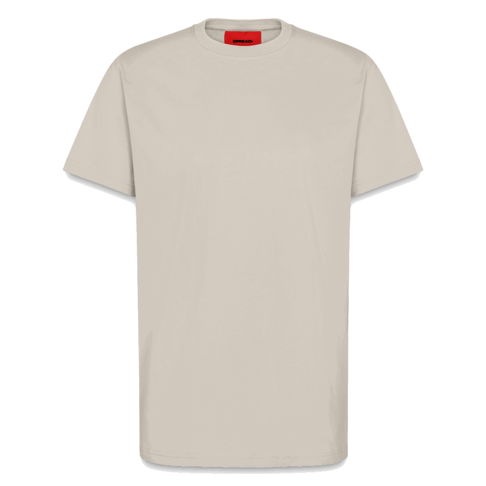 Organic Relaxed T-Shirt - Smile - WARM CLAY