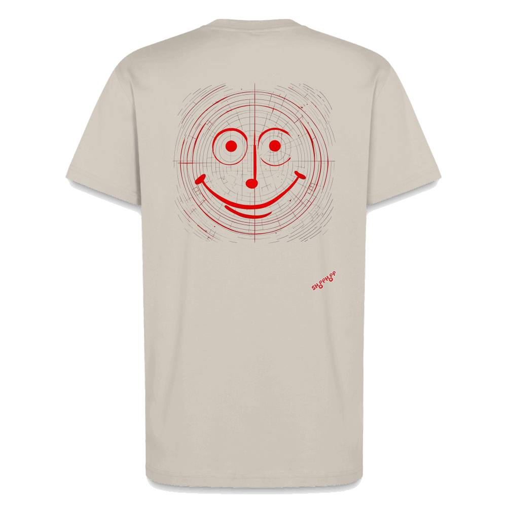 Organic Relaxed T-Shirt - Smile - WARM CLAY