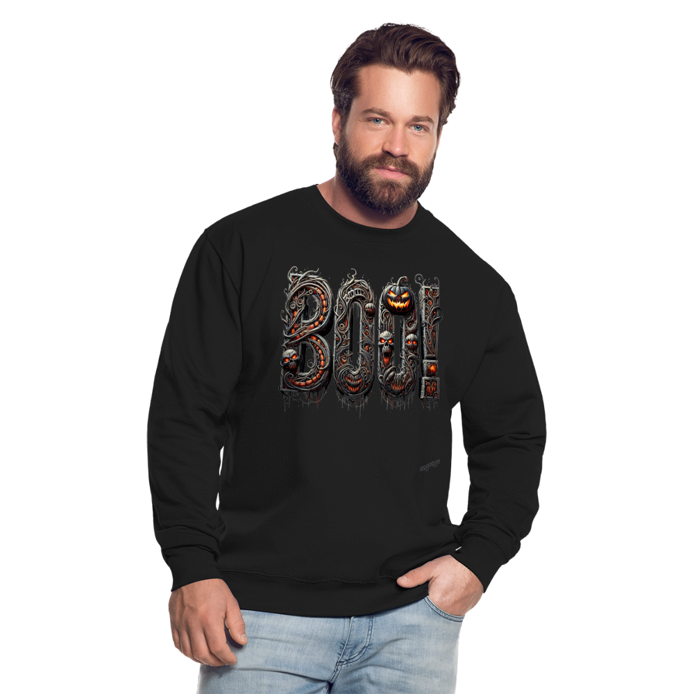 Unisex Pullover -  Grusel BOO! - Schwarz