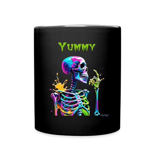 Tasse -  Neon Skelett - Schwarz