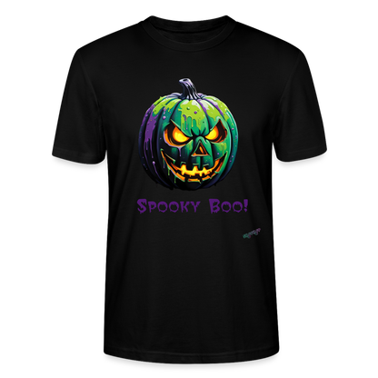 Unisex T-Shirt - Halloween Kürbis - Schwarz